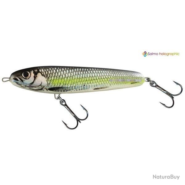 Poisson Nageur Salmo Sweeper Sinking SE10 SCS - Silver Chartreuse Shad