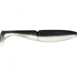 Leurre Souple Sawamura One Up Shad 4 pouces - 8,4cm 130 - Clear Black