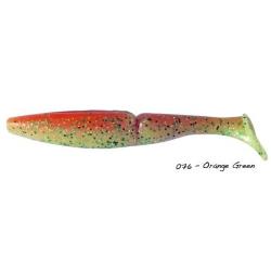 Leurre Souple Sawamura One Up Shad 5 pouces - 10,6cm 076 - Orange Green