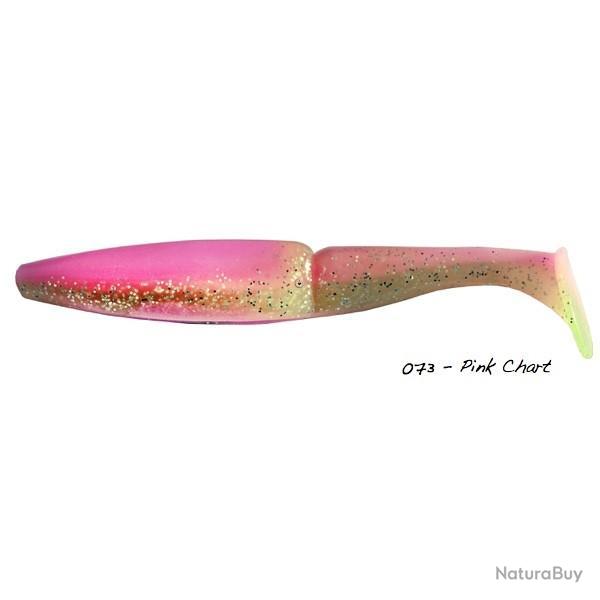 Leurre Souple Sawamura One Up Shad 5 pouces - 10,6cm 073 - Pink Chart