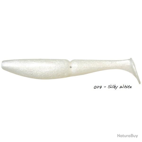 Leurre Souple Sawamura One Up Shad 5 pouces - 10,6cm 027 - Silky White