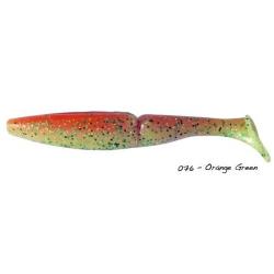 Leurre Souple Sawamura One Up Shad 7 pouces - 14,8cm 076 - Orange Green