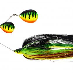 Leurre spinnerbait Westin Monster Vibe Colorado 65g Flash Firetiger