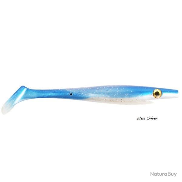 Leurre souple CWC Strike Pro Pig Shad Small 15cm 100 - Blue Pearl