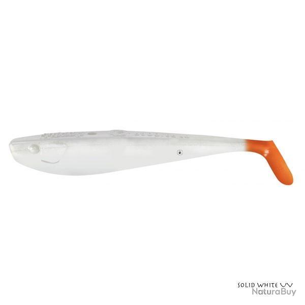 Leurre Souple Quantum Mann's Q-Paddler 10cm Solid White UV Tail