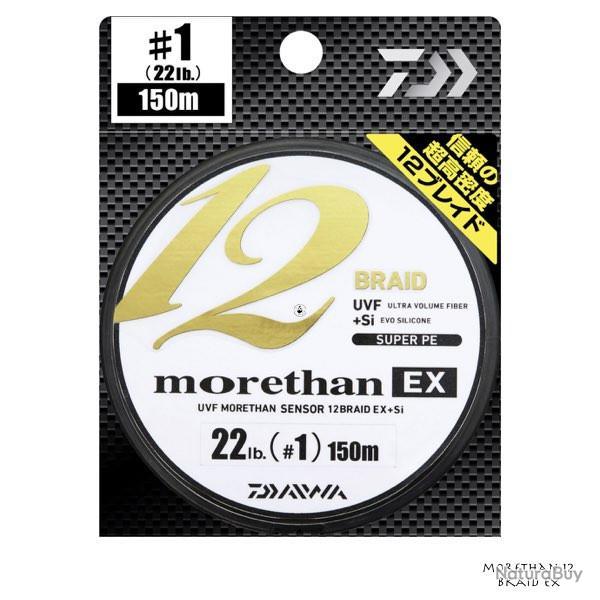 Tresse Daiwa Morethan EX 12 Braid 135m 16/100