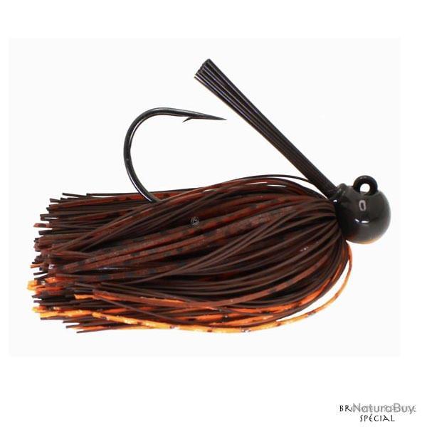 Jig Dobyns Extreme Jig Football Hand Tied Skirt 21g Brown Orange