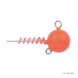 Tête Plombée Spro Spiral Head 7g UV Orange