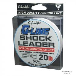 Nylon Monofilament Gamakatsu G-Line Shock Leader 50m 87/100