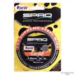 Bobine Acier Spro 7x7 Supreme Steel Wire 4m 58/100