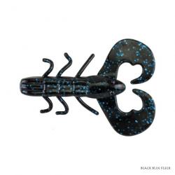 Leurre Souple Berkley Powerbait Chigger Bug 8cm Black Blue Fleck