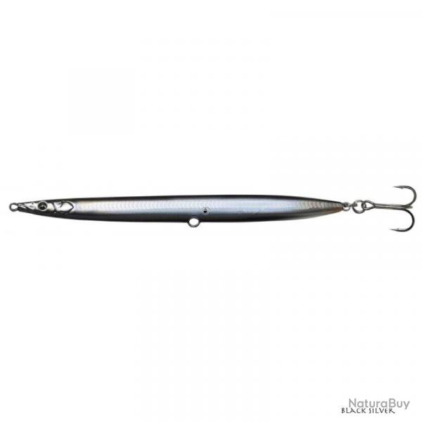 Poisson Nageur Savage Gear 3D Sandeel Pencil 9cm Black Silver