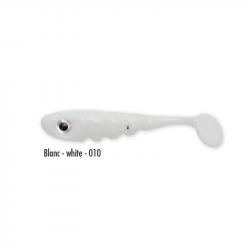 Leurre Souple Delalande toupti Shad 4cm 010 - Blanc - White