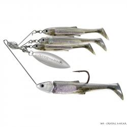 Spinnerbait Live Target Baitball Spinner Rig Large 21g 151 - Smoke Mylar Minnow