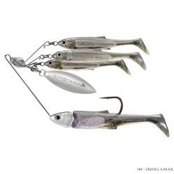 Spinnerbait Live Target Baitball Spinner Rig Large 21g 151 - Smoke Mylar Minnow