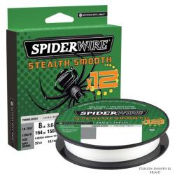 Tresse Spiderwire Stealth Smooth 12 Braid 150m Transluscent 9/100