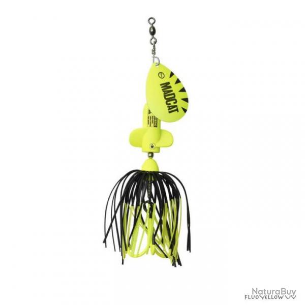 Cuiller Tournante Madcat A-Static Screaming Spinner Fluo Yellow UV