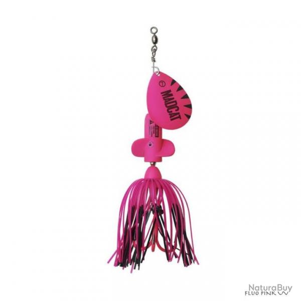 Cuiller Tournante Madcat A-Static Screaming Spinner Fluo Pink UV