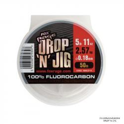 Bobine De Fluorocarbone Fox Rage Drop N Jig 50m 20/100