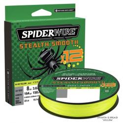 Tresse Spiderwire Stealth Smooth 12 Braid 150m Yellow 13/100
