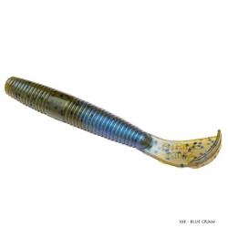 Leurre Souple Strike King Rage Ned Cut-R Worm 7,5cm 108 - Blue Craw
