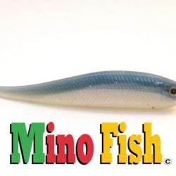 Leurre Souple Target Baits Mino Fish 9cm Dos Bleu