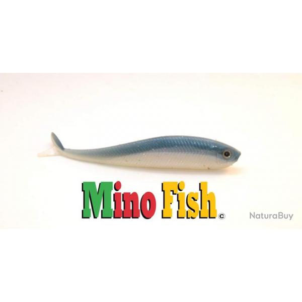 Leurre Souple Target Baits Mino Fish 9cm Dos Bleu
