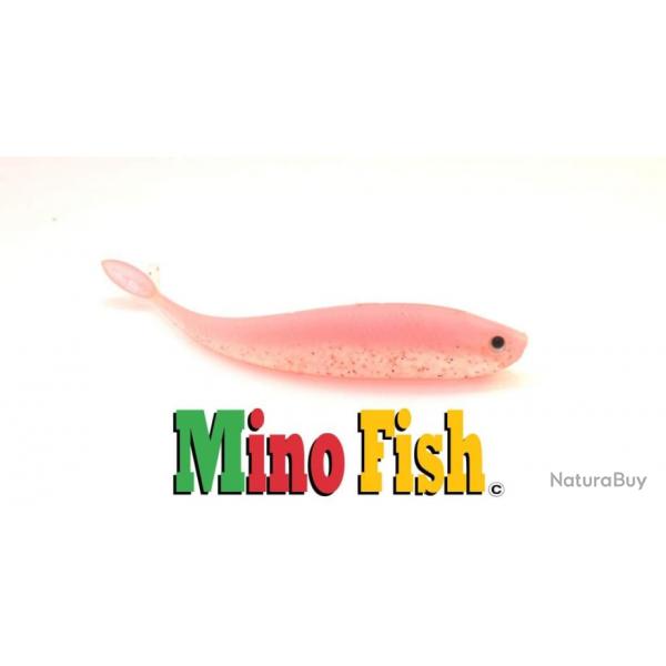 Leurre Souple Target Baits Mino Fish 9cm Dos Rose