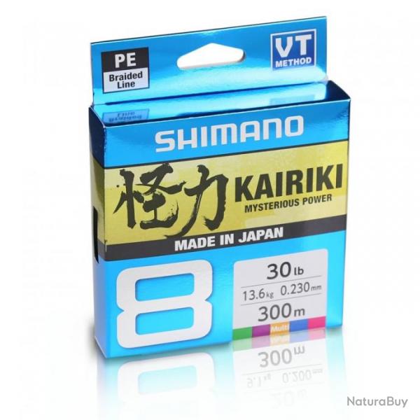 Tresse Shimano Kairiki 8 300m Multicolor 6/100