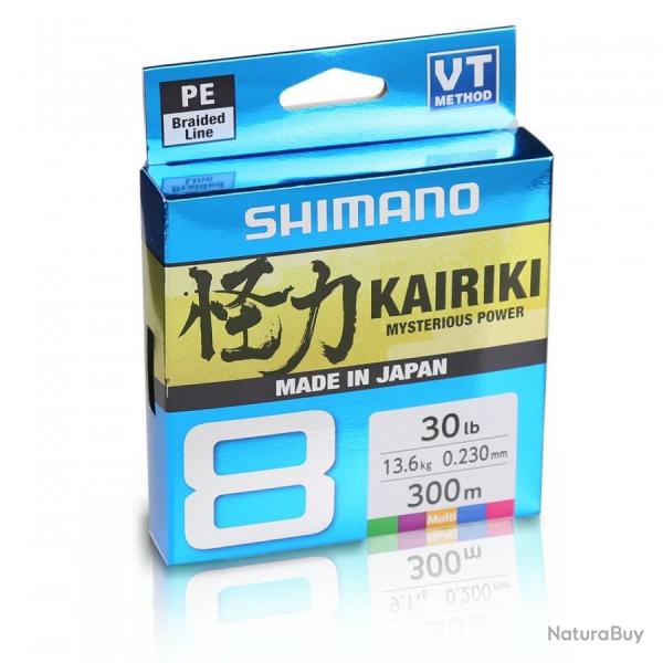 Tresse Shimano Kairiki 8 300m Multicolor 31,5/100