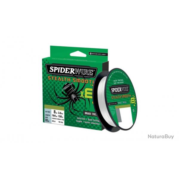 Tresse Spiderwire Stealth Smooth 8 Braid Translucent 150m 19/100
