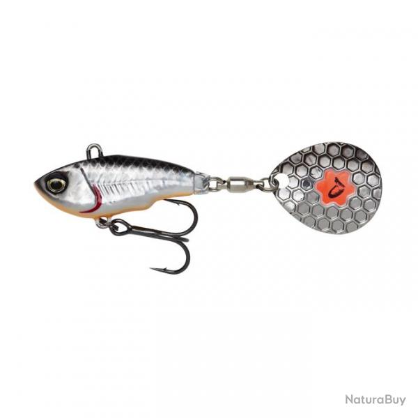 Poisson Nageur Savage Gear Fat Tail Spin 8cm 24g 8cm Dirty Silver