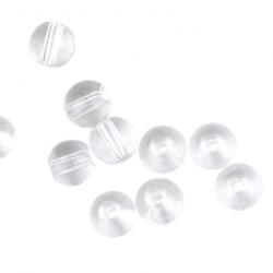 Perle Spro Round Smooth Glass Beads Clear Diamond 6mm