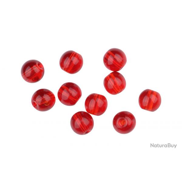 Perle Spro Round Smooth Glass Beads Red Ruby 6mm