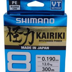 Tresse Shimano Kairiki 8 300m Steel Grey 10/100