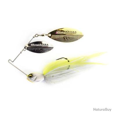 Spinnerbait Megabass SV-3 3/4 Double Willow White Chart - 21g - Esche Artificiali Per Pesca