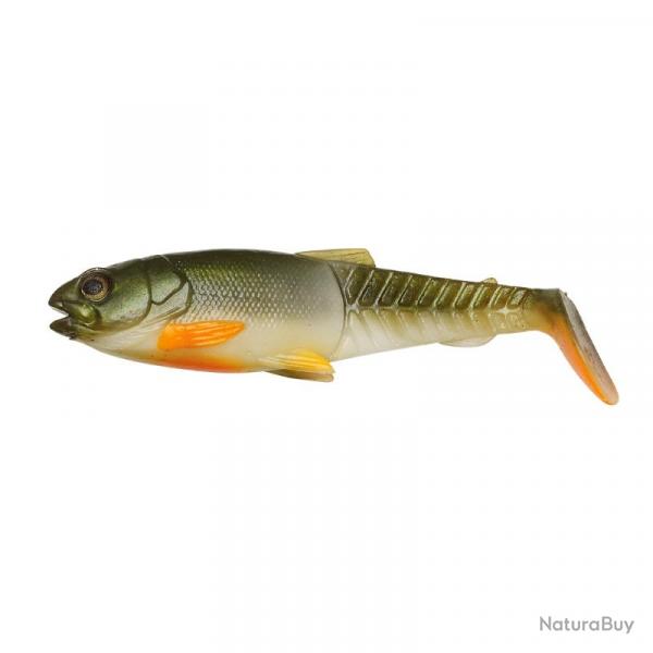 Leurre Souple Savage Gear Craft Cannibal Paddletail 12,5cm Olive Pearl Hot Orange