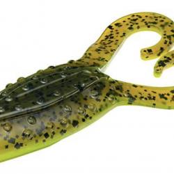 Leurre Souple Strike King KVD Gurgle Toad Green Pumpkin Chartreuse Belly
