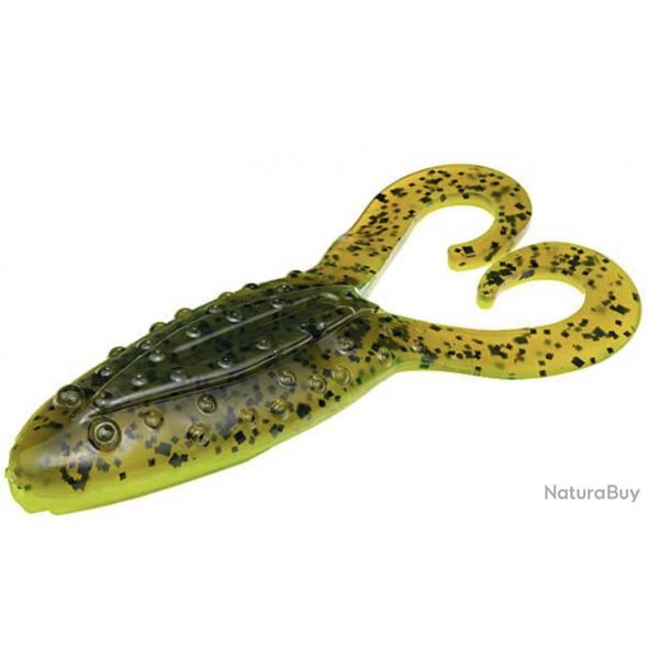 Leurre Souple Strike King KVD Gurgle Toad Green Pumpkin Chartreuse Belly