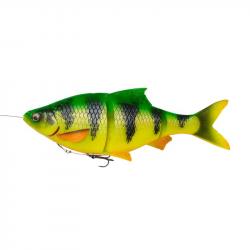 Leurre Souple Savage Gear 4D Line Thru Roach 18cm Moderate Sink Fire Tiger