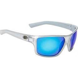 Lunettes de Soleil Strike King S11 Optics Sunglasses Crystal Concrete- White Blue Mirror Lens