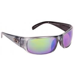 Lunettes de Soleil Strike King S11 Optics Sunglasses Okeechobee Shiny Clear Gray Metallic Black Two 