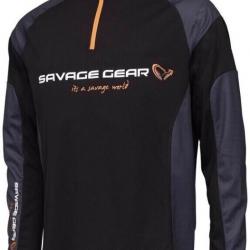Tee Shirt Savage Gear Tournament Gear Shirt 1 2 Zip