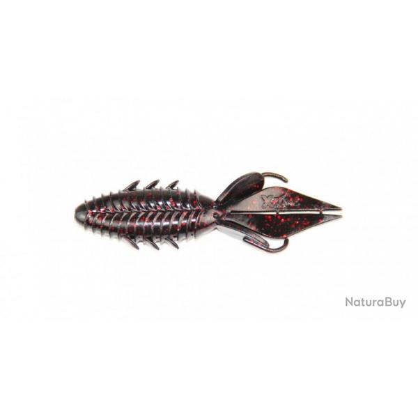 Leurre Souple X Zone Adrenaline Bug 4" Black Red Flake