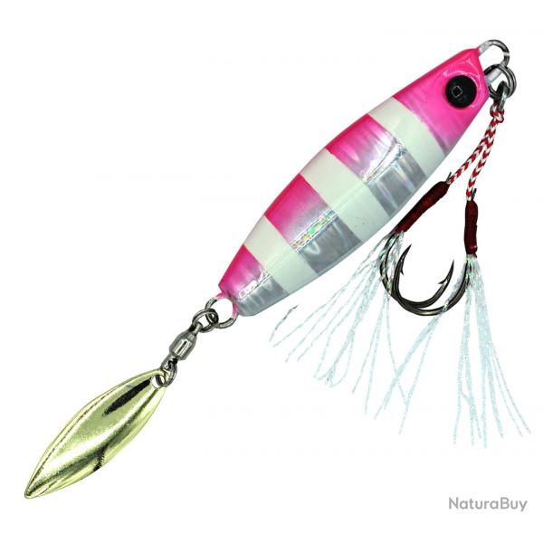Jig Mtallique Volkien Soul Micro Candy Fall 40g Zebra Glow Pink