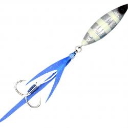 Jig Métallique Volkien Soul Micro Candy Tail 40g Zebra Glow Silver