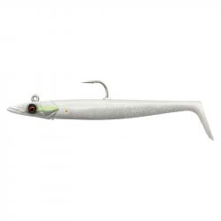 Leurre Souple Savage Gear Sandeel V2 14cm White Pearl Silver