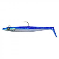 Leurre Souple Savage Gear Sandeel V2 14cm Blue Pearl Silver