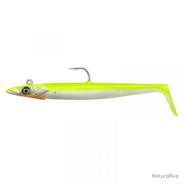 Leurre Souple Savage Gear Sandeel V2 14cm Lemon Back