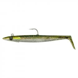 Leurre Souple Savage Gear Sandeel V2 15,5cm Green Silver